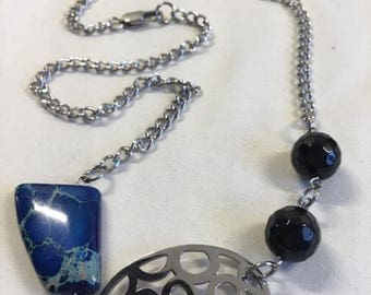 Necklace with 18 inch stainless steel chain