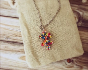 Autism Awareness Month Puzzle Piece Necklace