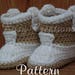 CROCHET PATTERN Single Strand Cowboy Cowgirl boots booties
