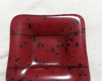 Fused Glass Small Square Dish