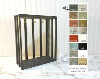 Necklace Display Crate, Rustic Jewelry Displays, Necklace Stands Holders, Craft Show Displays, Booth Displays, Shabby Chic Displays