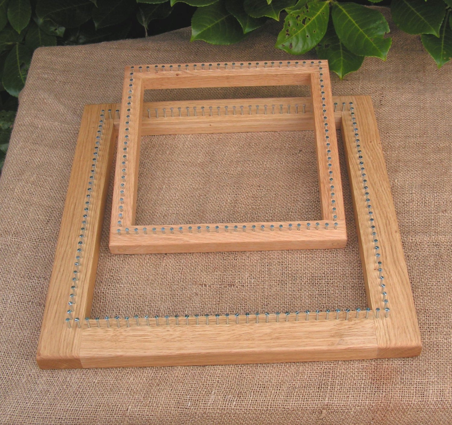 British 12 square Oak Pin Loom Hand crafted in North