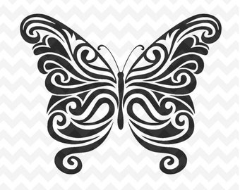 Download Silhouette butterfly | Etsy
