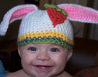 Baby Bunny Hat with Carrot