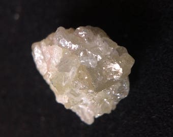 3.28ct natural raw uncut snow white rough diamond