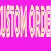 Custom Order for Juanita