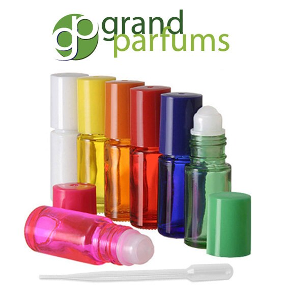 CLOSEOUT SALE Rollerball Bottles Empty 5mL Dram Glass Rollon