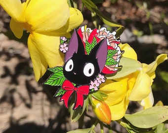 Jiji The Cat - Soft Enamel Pin - Kiki's Delivery Service, Studio Ghibli