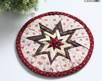 Patchwork Coasters PDF Sewing Pattern, Drink Coaster Pattern, Star Coasters, Sewing Pattern PDF, Pattern for Fabric Scraps