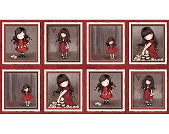 Quilting Treasures - Letters From The Heart - 1649-24991-M - Girl Picture Patches - Santoro + Gorjuss - Girl - Panel -One More Yard
