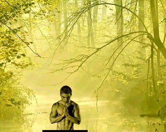 Forest Druid Prayers Gay Art Male Art Nude Digital 