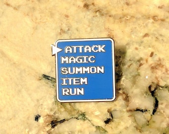 Final Fantasy Attack Battle Bar Enamel Pin