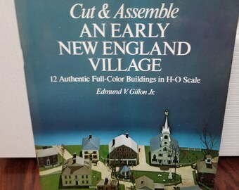 Cut & Assemble Early New England Village book