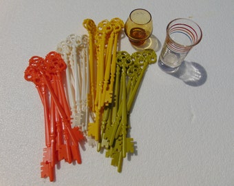 Key Swizzle Sticks and Shot Glasses