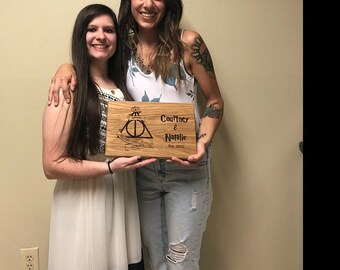 Harry Potter ALWAYS, Personalized Cutting Board ,monogram cutting board, Family Established sign,Custom cutting boards Wedding Gift harry01