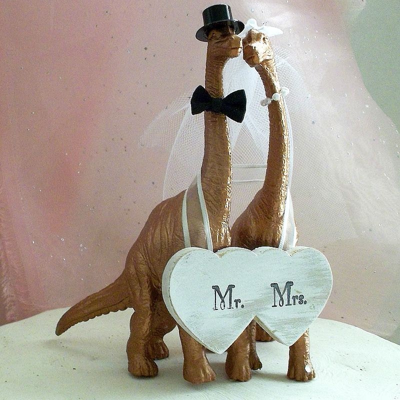 Etsy Dinosaur Wedding Cake Topper Etsy Dinosaur Wedding Cake Topper