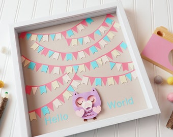 Owl Baby shower guestbook alternative