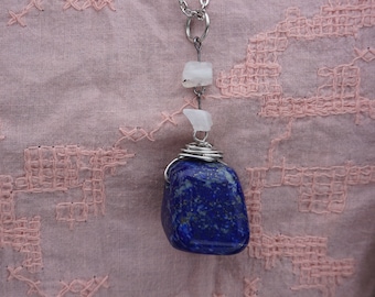 Lapis Lazuli and Moonstone Necklace