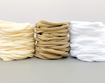 Nylon Baby Headbands, Stretchy Nylon Headbands, One Size Fits All, Skinny Headbands, DIY Baby Headbands, Wholesale Nylon Headbands, Bulk