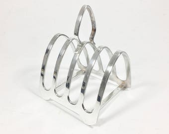 Vintage silver plated toast rack, 4 slice toastrack EPNS Toast rack, Tableware, Silverware, Breakfast serving, Letter rack