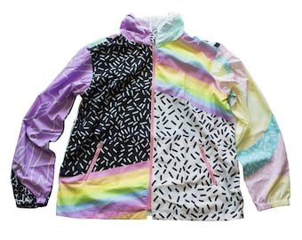 aesthetix windbreaker XS - 3XL | plus size kawaii pastel decora fairy kei harajuku cute 90s 80s tumblr rainbow kitsch pastel grunge jfashion