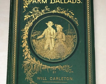 1875 Farm Ballads Book, Vintage Poetry Book, Vintage Paper, Vintage Books, Books, Junk Journal, Journal Supplies, Scrapbook Supplies, Paper