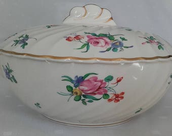 Clarice Cliff Olde Bristol Porcelain Tureen Designed by Duvivier for Newport Pottery circa 1940s