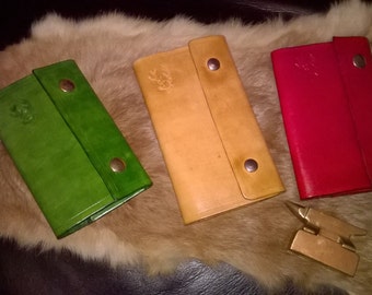 Small Hand made 100% leather note book cover.