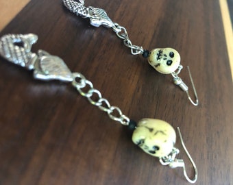Skull & Mermaid Earrings