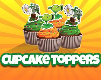 Plants vs. Zombies Cupcake Toppers