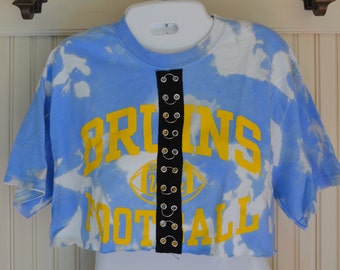 UCLA Bruins Cropped Tee with Center Trim
