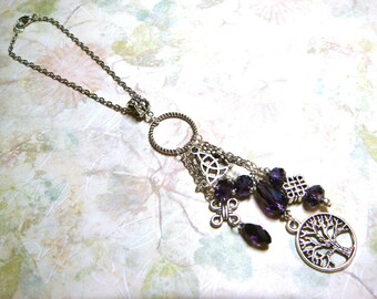 Car Rear View Mirror Charm, Sun Catcher Tree of Life, Car Accessories, Car Charm, Rear View Mirror Accessory, Celtic Knot, Viking Accessory