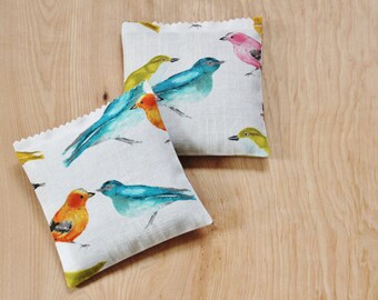 Colorful Birds Lavender Sachets, Scented Sachets for Drawers, Unique Gifts for Women