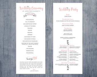 beautiful wedding programs