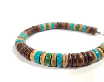 Tribal men's bracelet - wood bracelet for men - Kelp