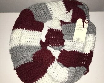 Striped Infinity Scarf