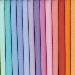Bella Solids 17 Colors One Fat Quarter Each
