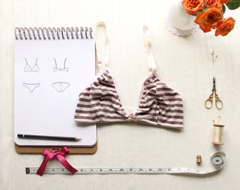 Bra Sewing Pattern Ohhh Lulu 1306 Brigette Triangle Bra PDF Instant Download