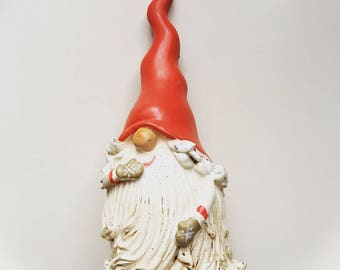 Vintage Norwegian Nisse Christmas Gnome Resin Doll
