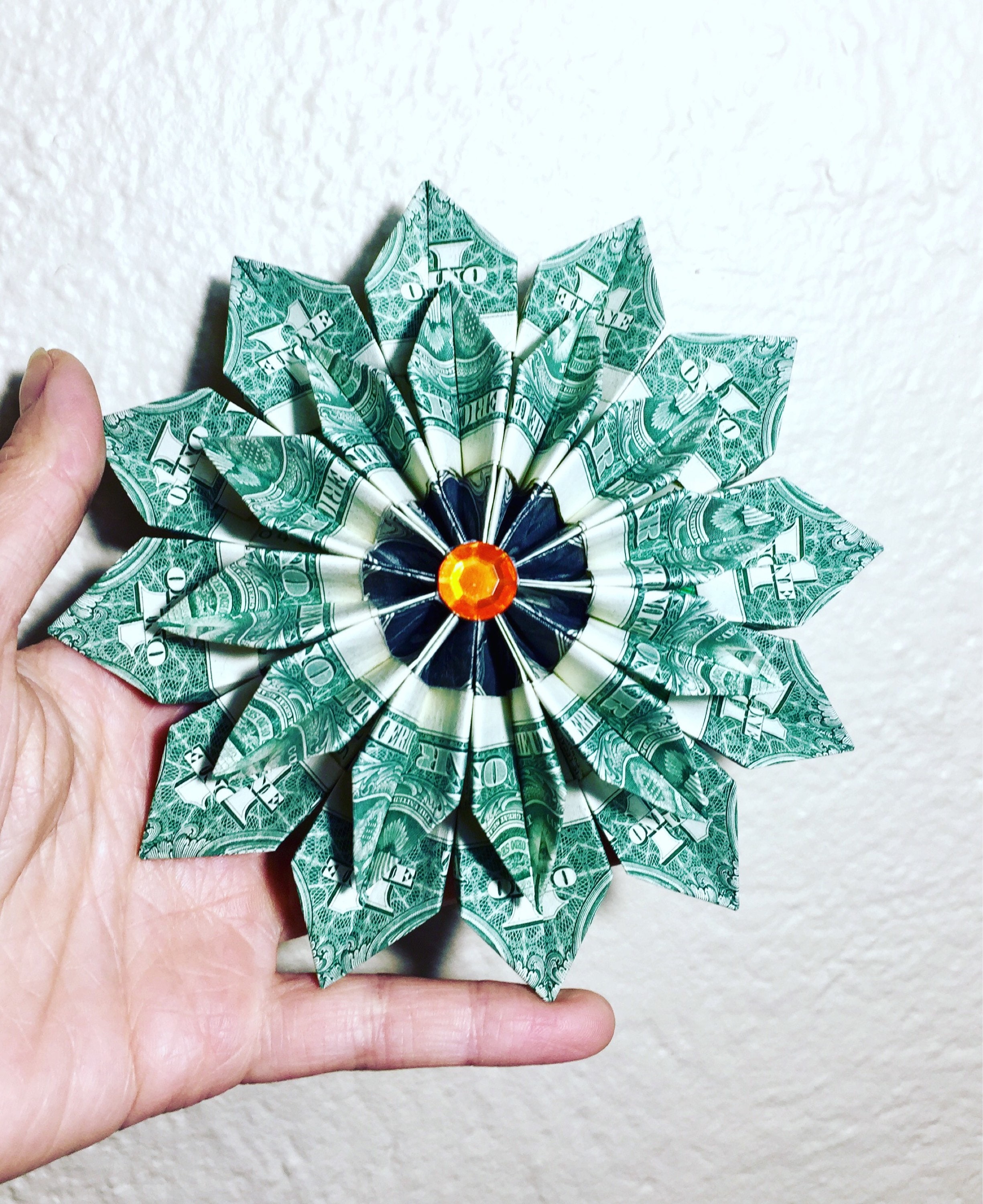 Money Origami money flower origami flower flower wreath