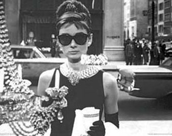 Breakfast At Tiffany's Audrey Hepburn poster 24 x 36