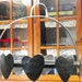 Reserved For January Vintage Wrought Iron Pot and Pan Holder Hand Made with Hearts