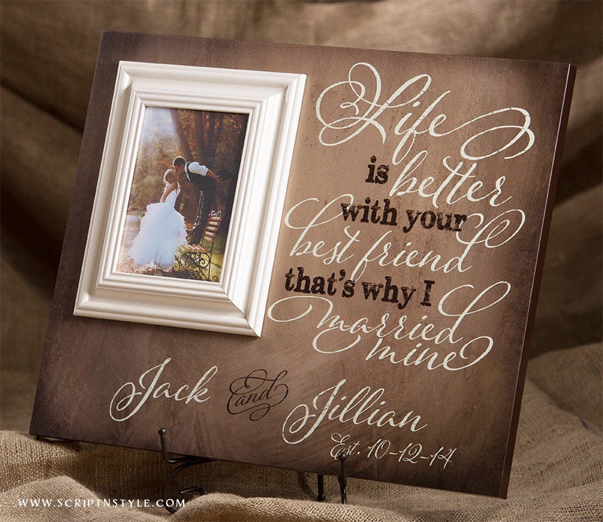 Personalized Picture Frame With Quote Life Is Better With