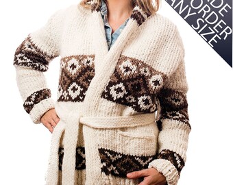 Marilyn Monroe Sweater - NEW replica Marilyn Monroe Belted Cardigan Wool Sweater Hand knit Iconic sweater 927.101.mto
