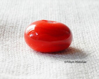 Scandinavian large red bead