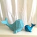 Whale 3d papercraft. With this purchase you get PDF digital downloadable files for this DIY (do it yourself) paper sculpture.