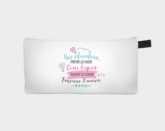 Chest pencil - makeup pouch "teacher"