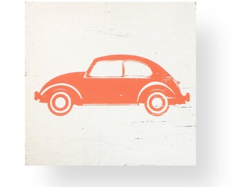 The Iconic Volkswagen Beetle VW Bug Rustic Sign, VW beetle rustic sign
