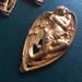 Vintage Brass Findings Stamping (1) Large Angel Pendant