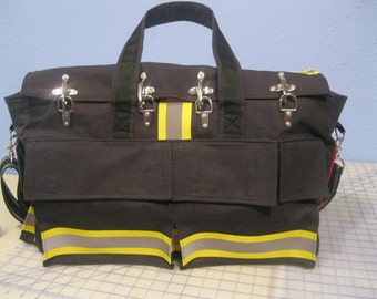 Firefighter Overnight Bag / Carry-on / Diaper Bag / Gym Bag